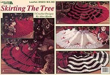Leisure Arts Skirting the Tree: Five festive tree skirts in worsted weight yarn.