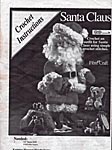 Fibre Craft Santa Claus black and white pattern