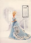 Annies Calendar Bed Doll Society, Victorian Lady Centenial Collection, Miss October 1993