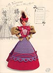 Annies Calendar Bed Doll Society, Gibson Girl Collection, Miss January 1994