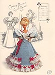 Annies Calendar Bed Doll Society, Gibson Girl Collection, Miss Feburary 1994
