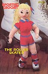 Annie's Attic Sporting Crochet, 12 in Roller Skating Girl in soft sculpture.