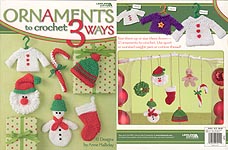 Leisure Arts Ornaments to Crochet 3 Ways