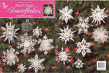 Annies Attic Crocheted Pearl Drop Snowflakes