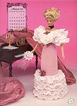 Annie's Calendar Bed Doll Society, 1996 Edwardian Lady Collection, Miss March - Ball Gown