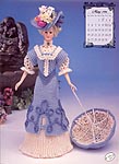 Annie's Calendar Bed Doll Society, 1996 Edwardian Lady Collection, Miss May - Promenade Costume