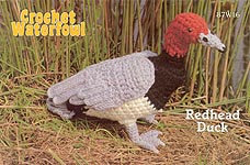Annie's Attic Birds of a Feather Crochet Waterfowl -- Redhead Duck