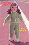 Annie's Attic Sporting Crochet, 11inch tall running girl