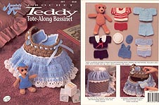 Annie's Attic Crochet Teddy Tote-Along Bassinet