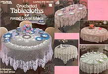 LA Crocheted Tablecloths for Round & Oval Tables