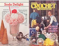 Crocheted Ice Cream Soda in Annie's Crochet Newsletter #15, May-June 1985