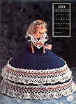 Annies Calendar Bed Doll Society, Collector Series, Miss July 1991.