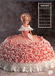 Annies Calendar Bed Doll Society, Collector Series, Miss August 1991.