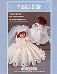 Musical Bride dress and accessories for 13 inch doll or pillow doll..