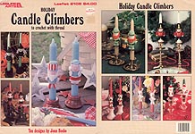 LA Holiday Candle Climbers to Crochet with Thread