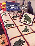 Annie's Crochet Quilt & Afghan Club, Dynamic Dinosaur Afghan & Pillow