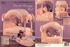 Paradise Pub. Fashion Doll Collector Furniture Volume 1: Crochet Canopy Bed