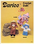 Darice Crochet Dolls: Clown, Farmer, Sailor