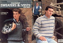 LA Quick Crochet Sweaters and Vests For Men