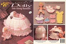 Annie's Attic Crochet Dolly Tote-Along Bassinet