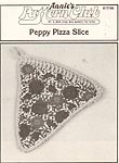 Annie's Attic Crochet Deli: Peppy Pizza Slice (original B/W version)