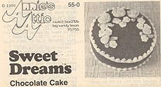 Annie's Attic Sweet Dreams: CHOCOLATE CAKE (original B/W version)