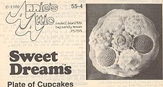 Annie's Attic Sweet Dreams: PLATE OF CUPCAKES (original B/W version)
