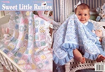 LA Sweet Little Ruffles baby afghans