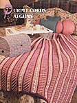 Annie's Crochet Quilt & Afghan Club Purple Cords Afghan