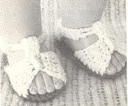 Annie's Attic Baby Bootie Boutique, Sandals (original Black and white version)