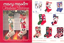 KNIT Mary Maxim Christmas Stockings