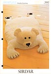 KNIT Sirdar 3082: Polar Bear Baby Rug