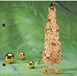 Aleene's Big Book of Crafts Christmas Fun Card 21: Golden Tabletop Tree