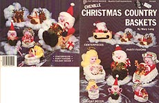 Pat Depke Chenille Christmas Country Baskets