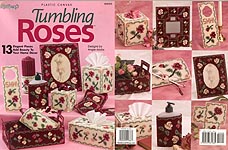 Tumbling Roses plastic canvas home accessories