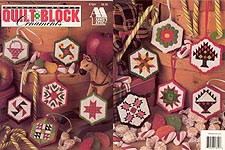 Annie's Attic Plastic Canvas Quilt Block Ornaments