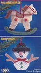 Quick Count Holiday Ornaments: Rocking Horse & Snowman