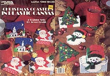 LA Christmas Coasters in Plastic Canvas