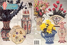 Annie's Attic Plastic Canvas Vintage Vases