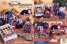 ASN Plastic Canvas Kitten Containers