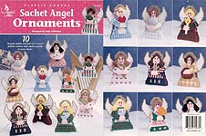 Annie's Attic Plastic Canvas Sachet Angel Ornaments
