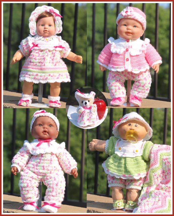 free crochet doll clothes patterns for 16 inch dolls