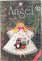 Counted Cross Stitch Clothespin Angel Kit: Polar Pals