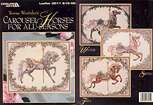 LA Teresa Wentzler's Cross Stitch Carousel Horses for All Seasons