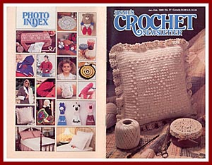 Cover of Annie's Crochet Newsletter, Jan-Feb 1989, which contains the pattern for the Fisherman Bedspread.