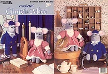 Leisure Arts Crocheted Church Mice