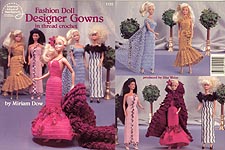 ASN Fashion Doll Designer Gowns in Thread Crochet