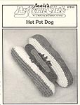 Annie's Attic Crochet Deli: Hot Pot Dog (original B/W version)