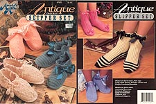 Annie's Attic Crochet Antique Slipper Set
