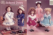 School Days, five dresses for 14 inch Katie dolls